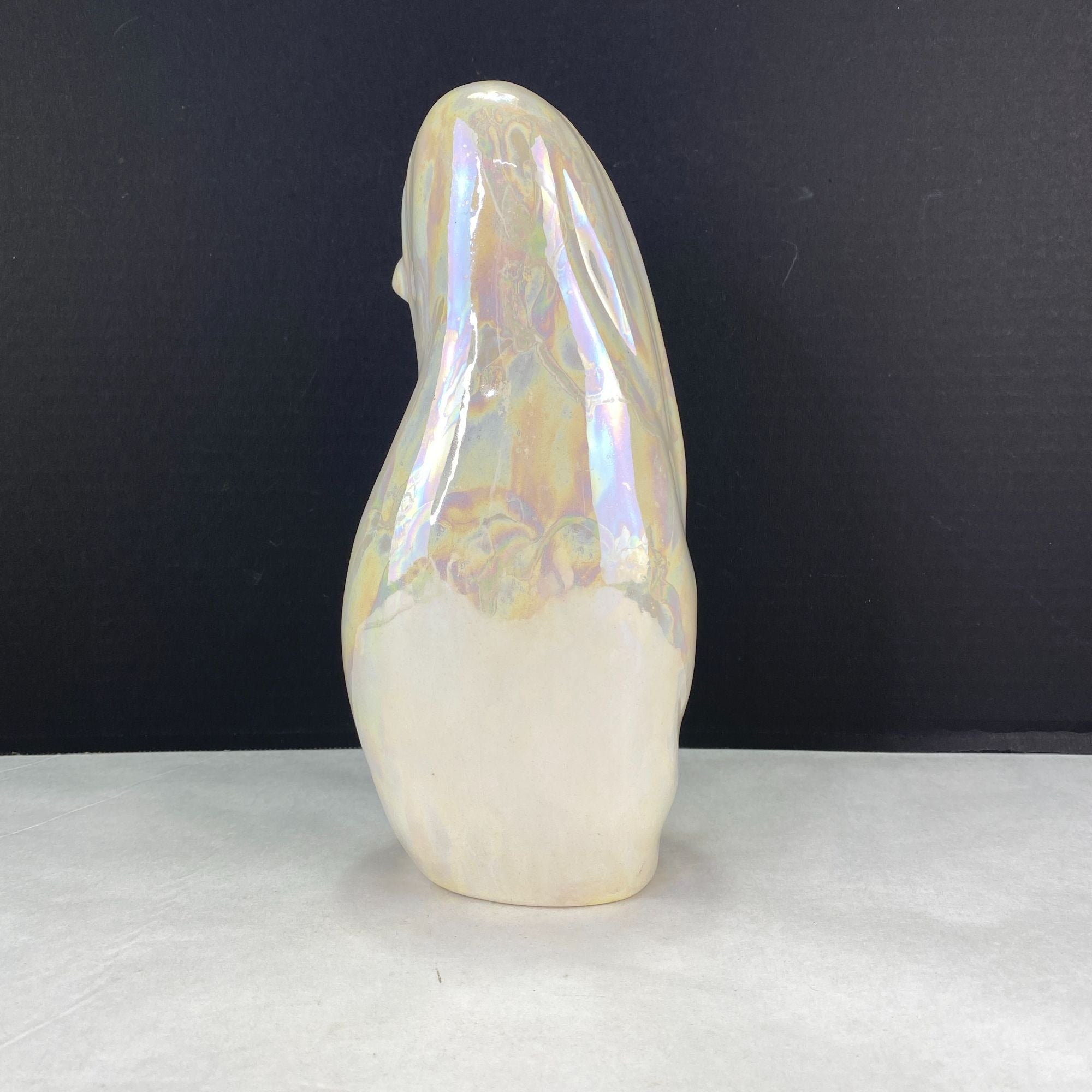 Vintage Hand Painted Lusterware Praying Mother Mary Madonna Figurine