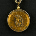 Vintage Aquarius Bronze Zodiac Medal Pendant