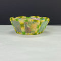 Vintage Retro Crochet Christmas Card Bowl Basket