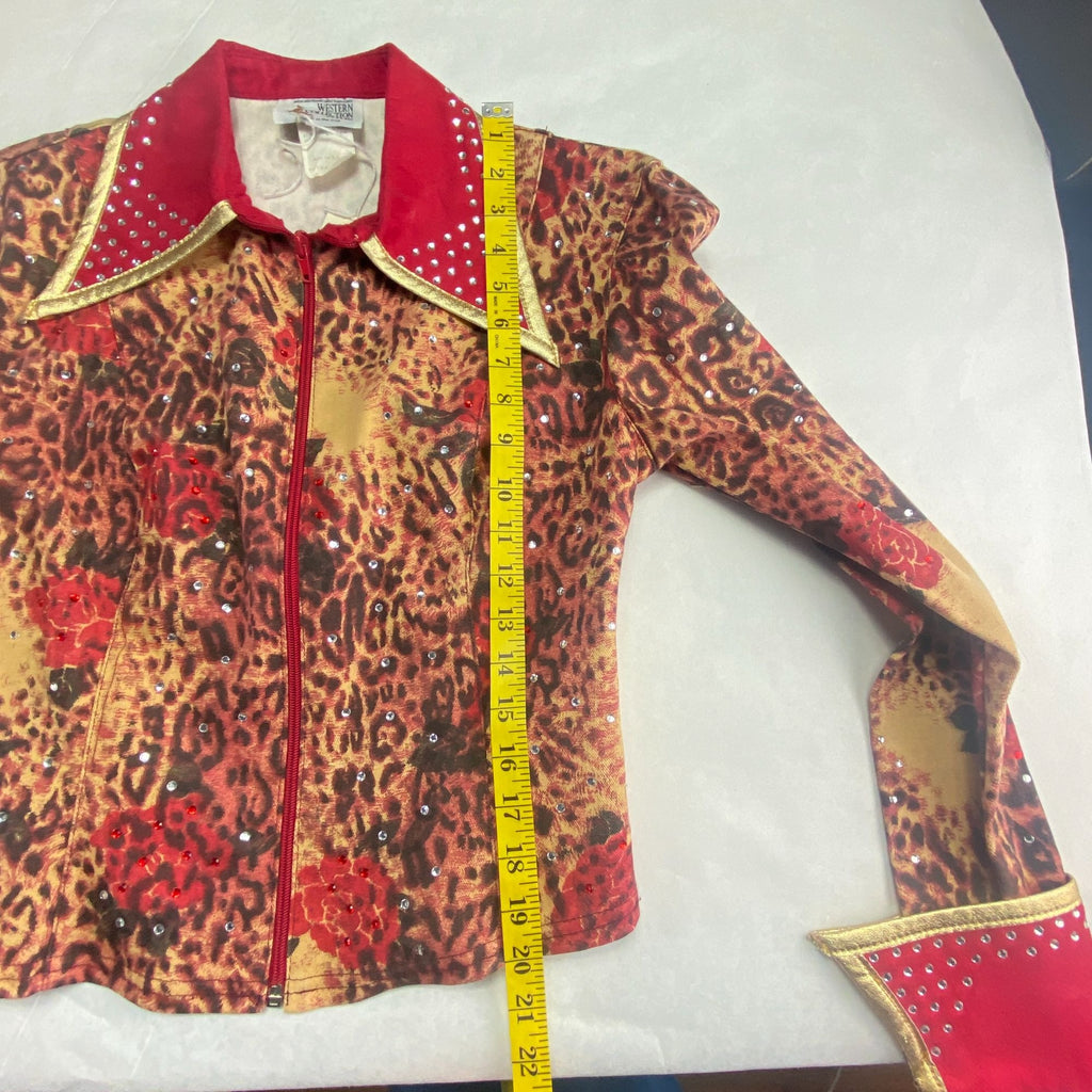 Western Collection Styles Rhinestone Horse Show Shirt XS New With Tag