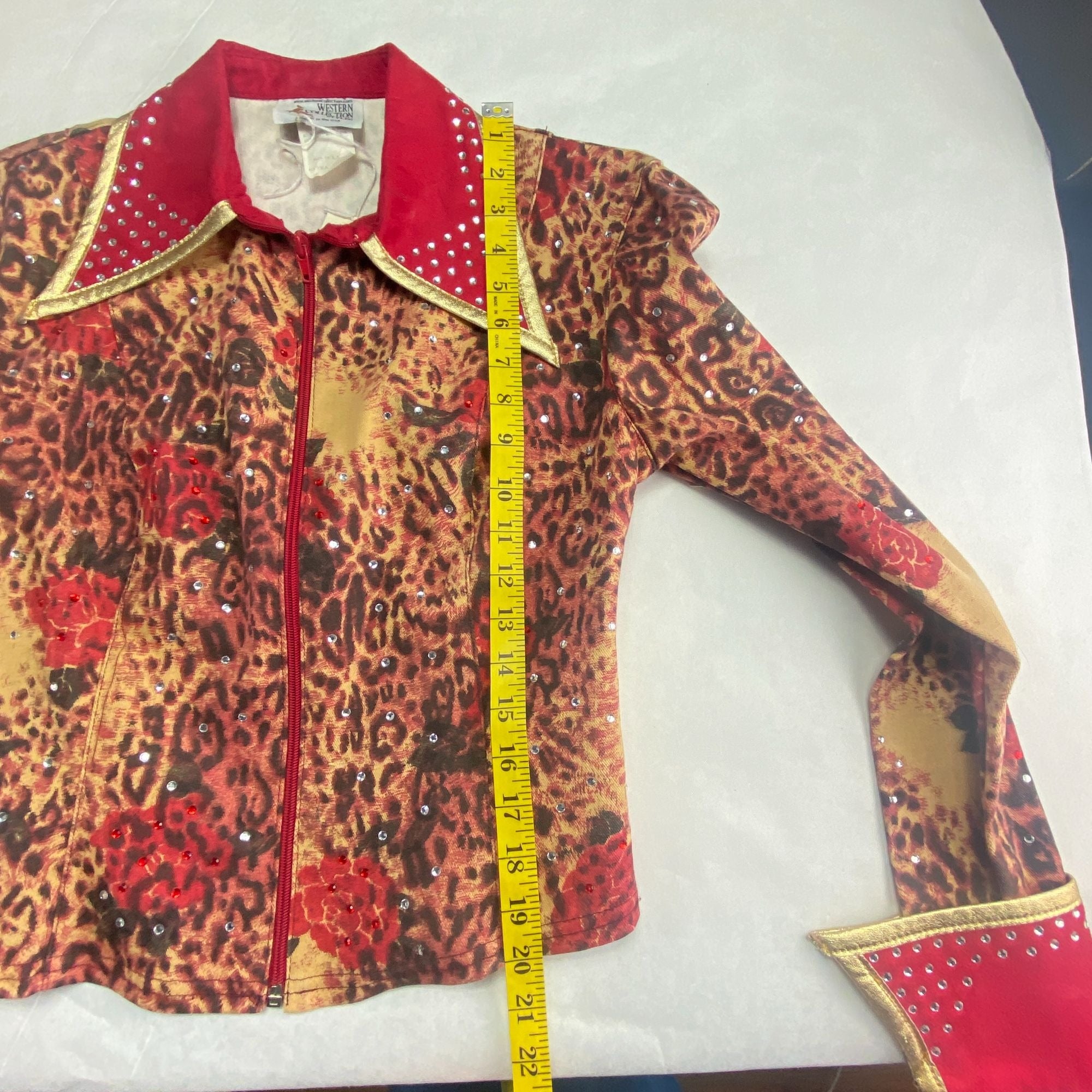 Western Collection Styles Rhinestone Horse Show Shirt XS New With Tag