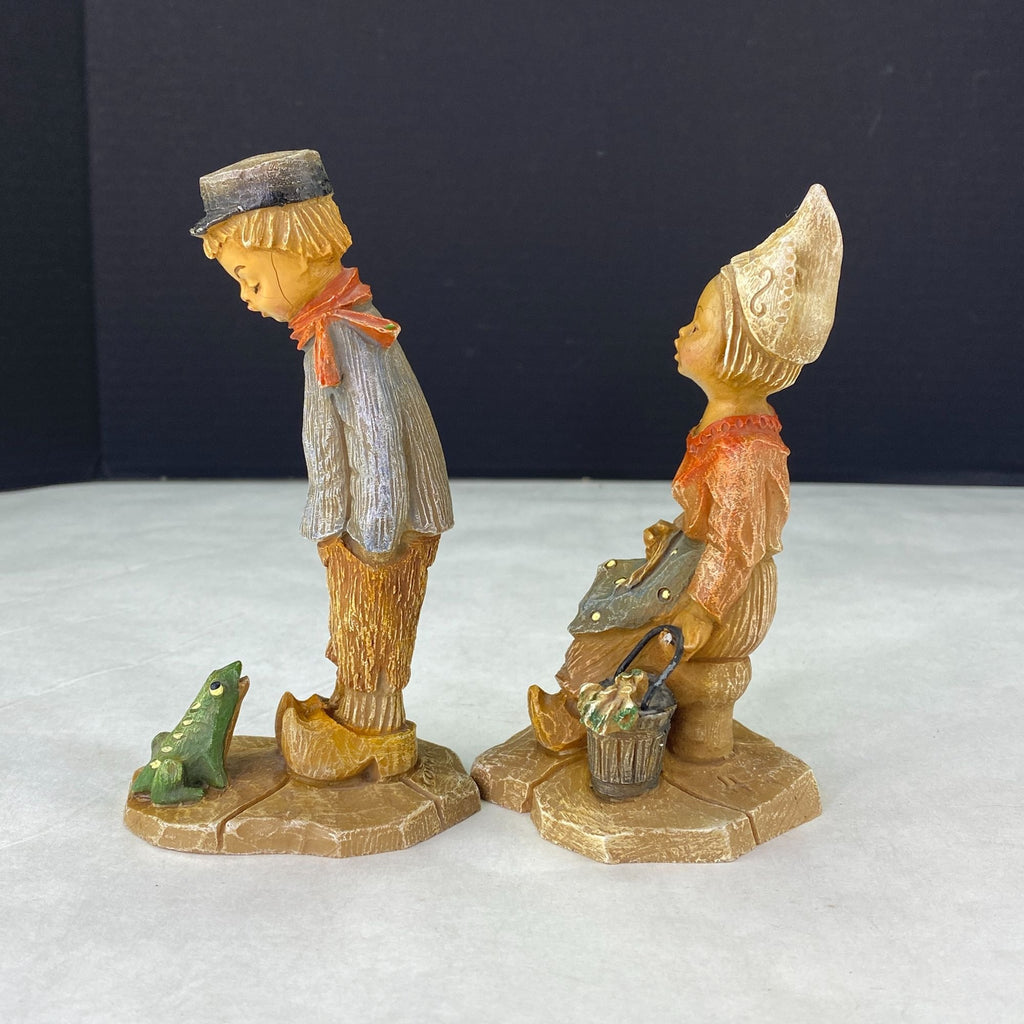 Vintage Copy Verb HM Dutch Holland Figurines Boy Girl