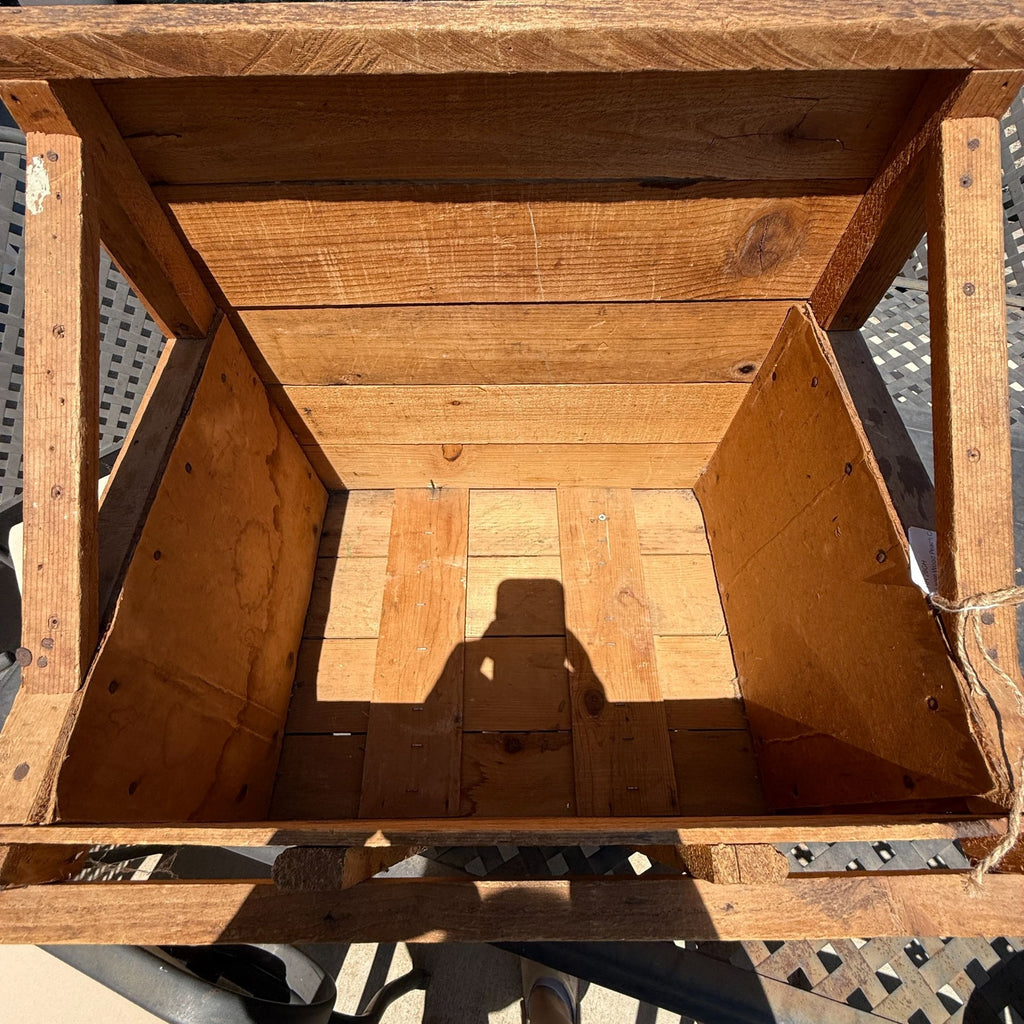 Vintage Wood Peach Crate