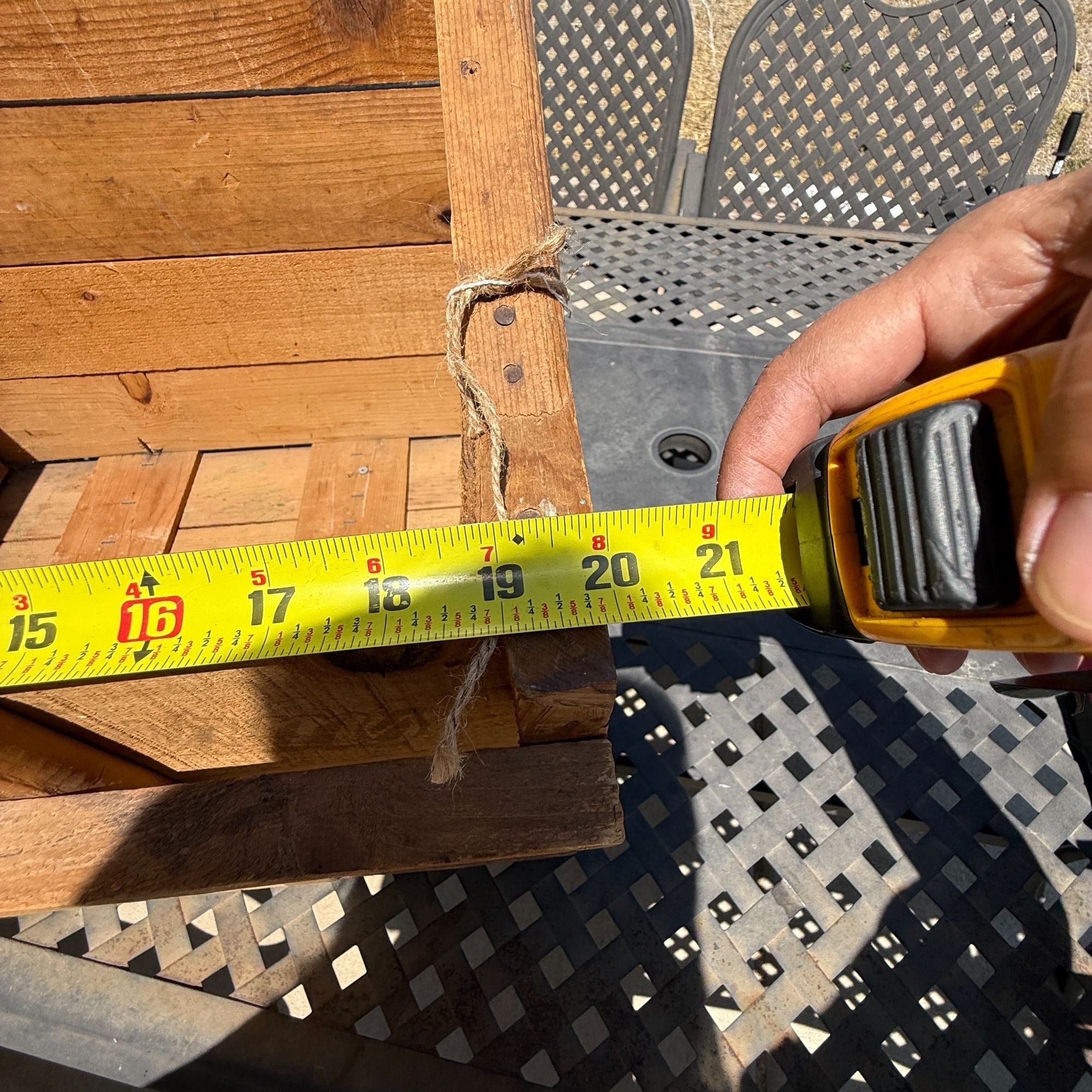 Vintage Wood Peach Crate