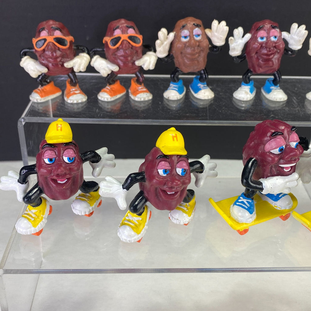 Vintage California Raisins Figurines Beach and Sports Mixed Lot of 16