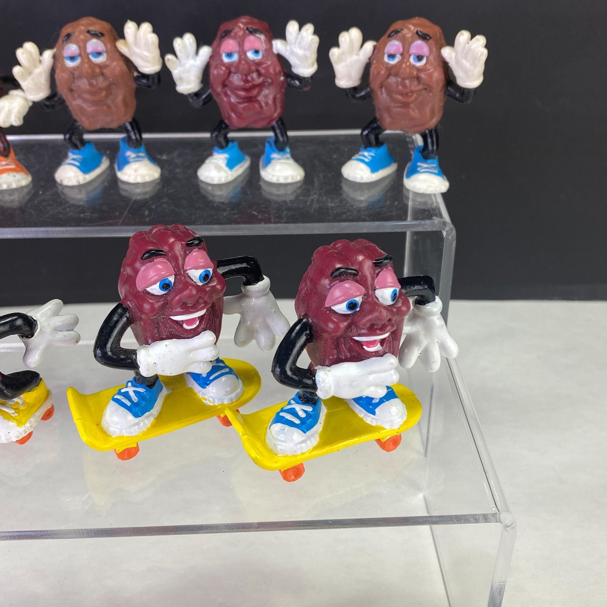 Vintage California Raisins Figurines Beach and Sports Mixed Lot of 16