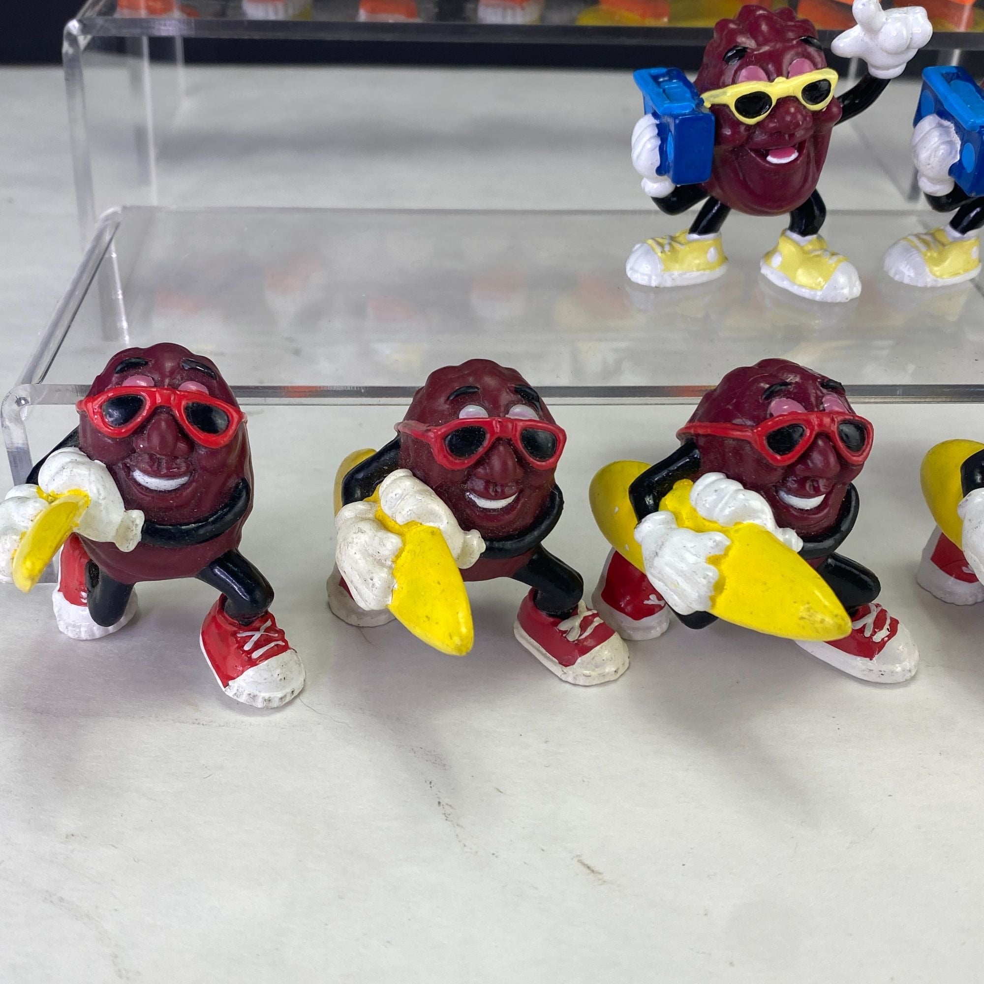 Vintage California Raisins Figurines Beach and Sports Mixed Lot of 16