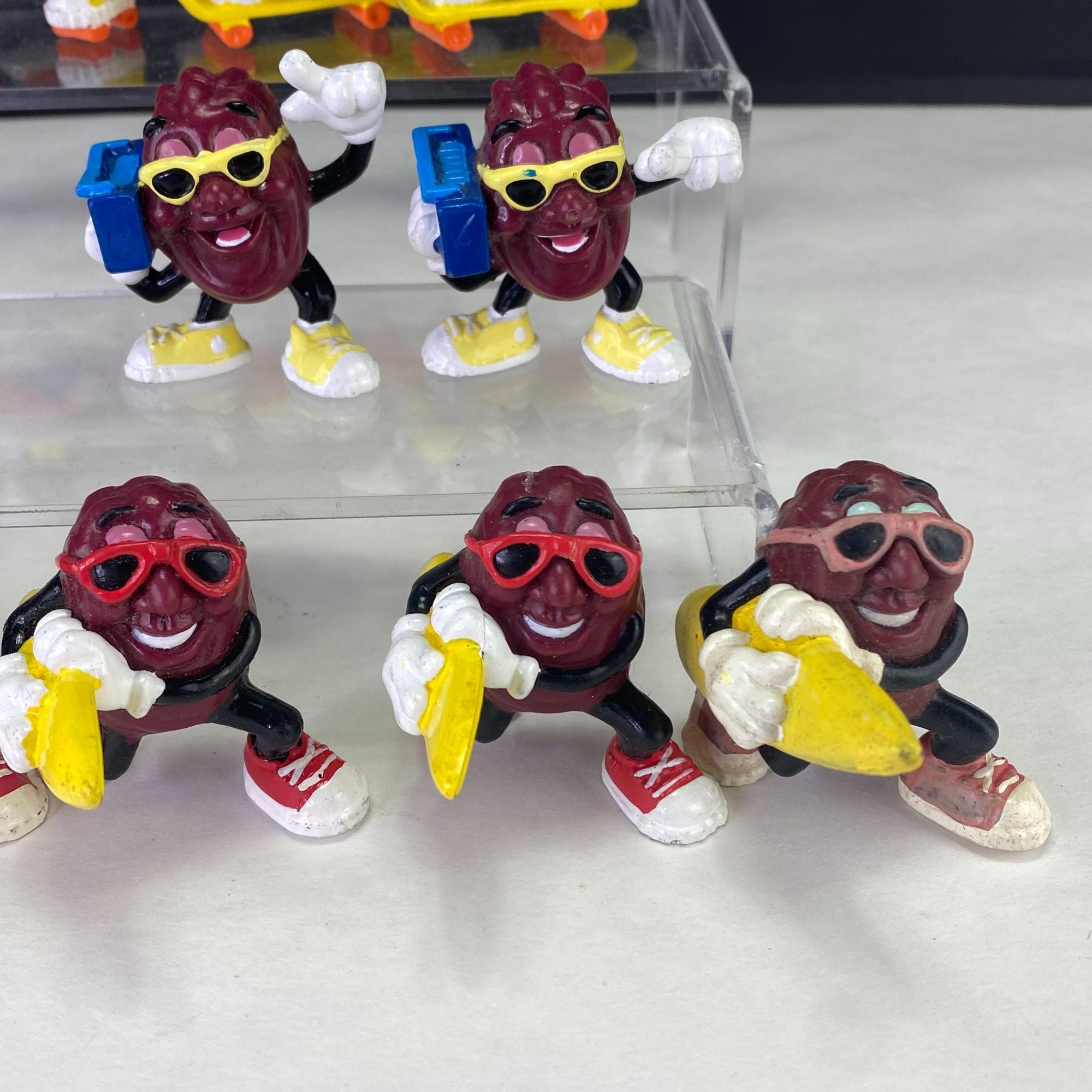 Vintage California Raisins Figurines Beach and Sports Mixed Lot of 16