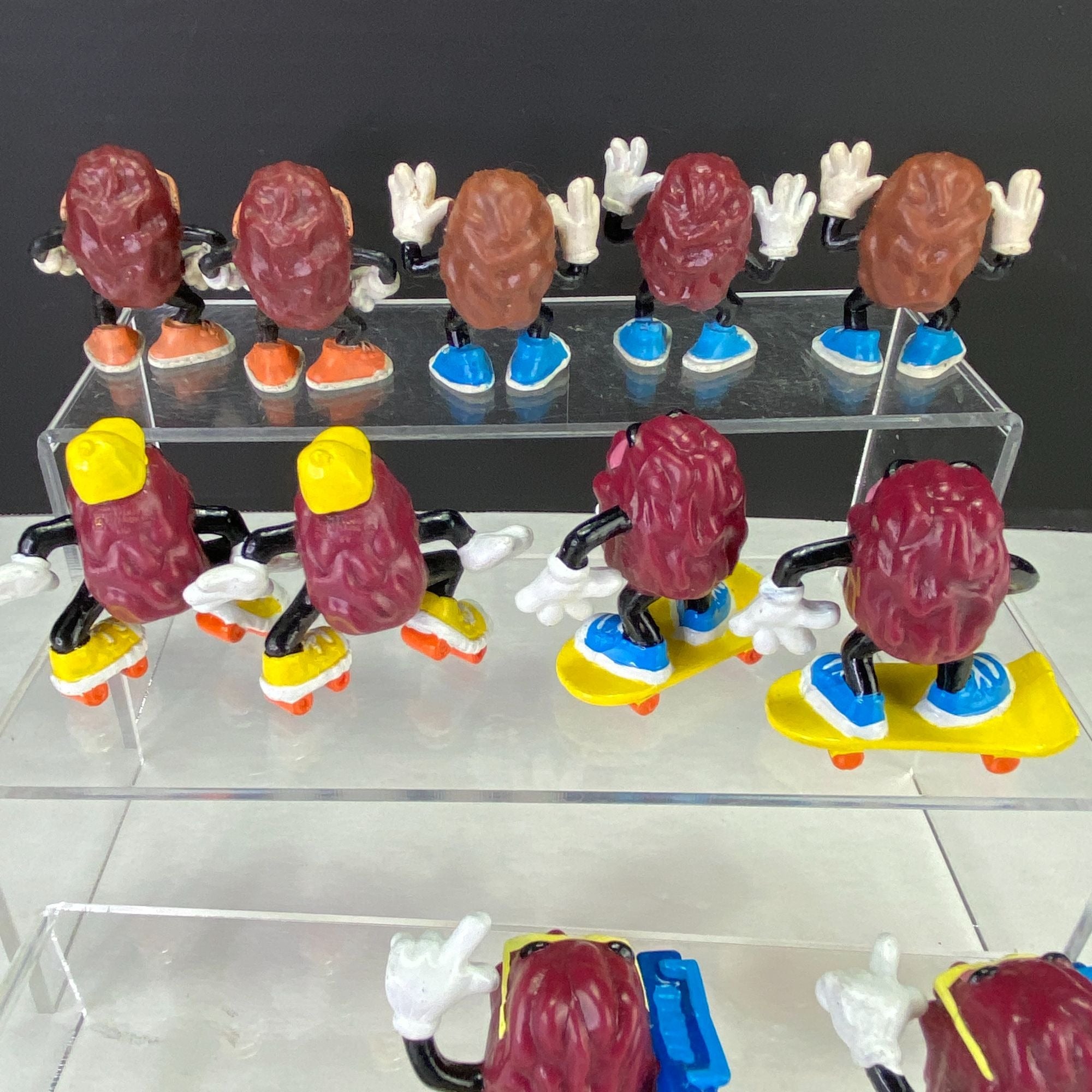 Vintage California Raisins Figurines Beach and Sports Mixed Lot of 16