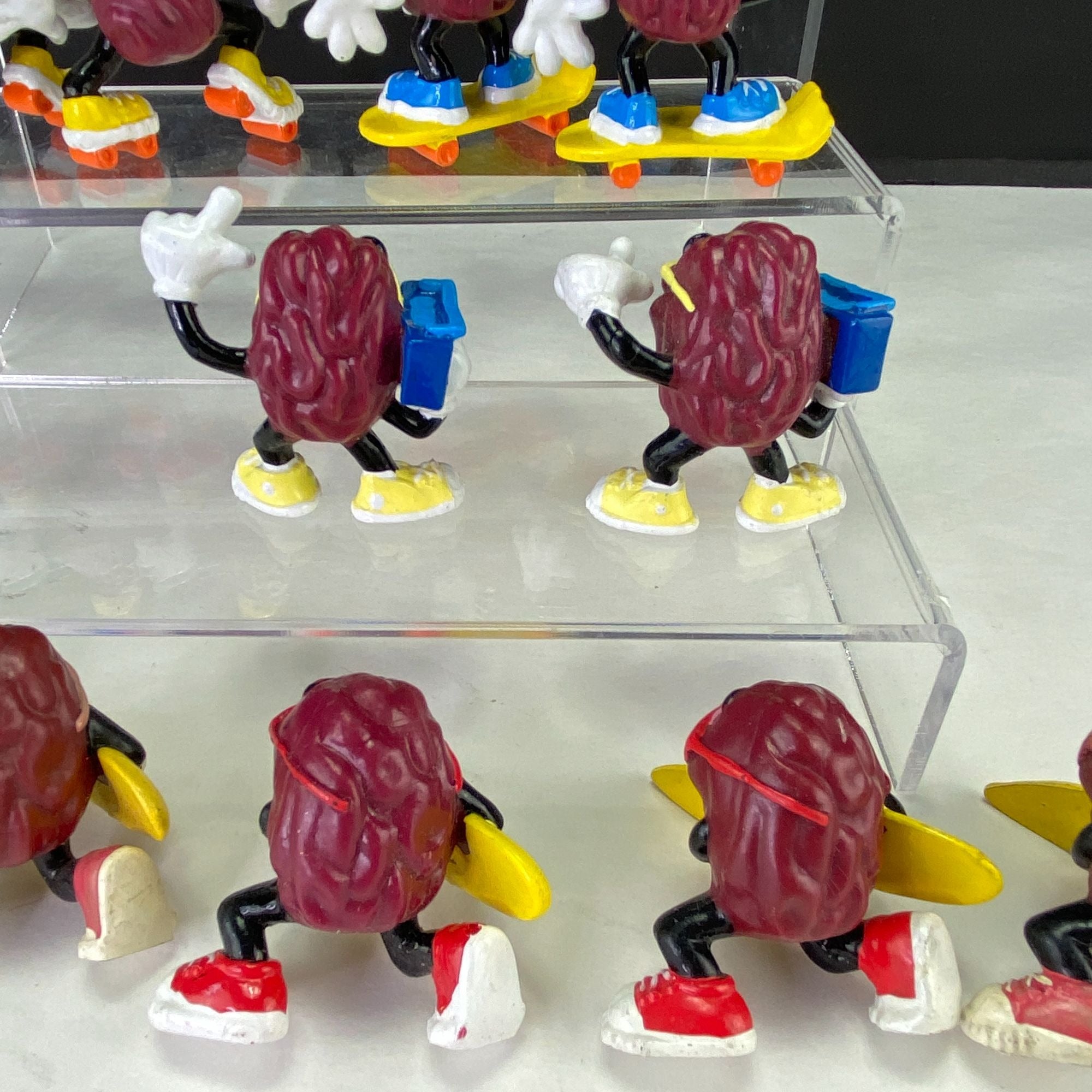 Vintage California Raisins Figurines Beach and Sports Mixed Lot of 16