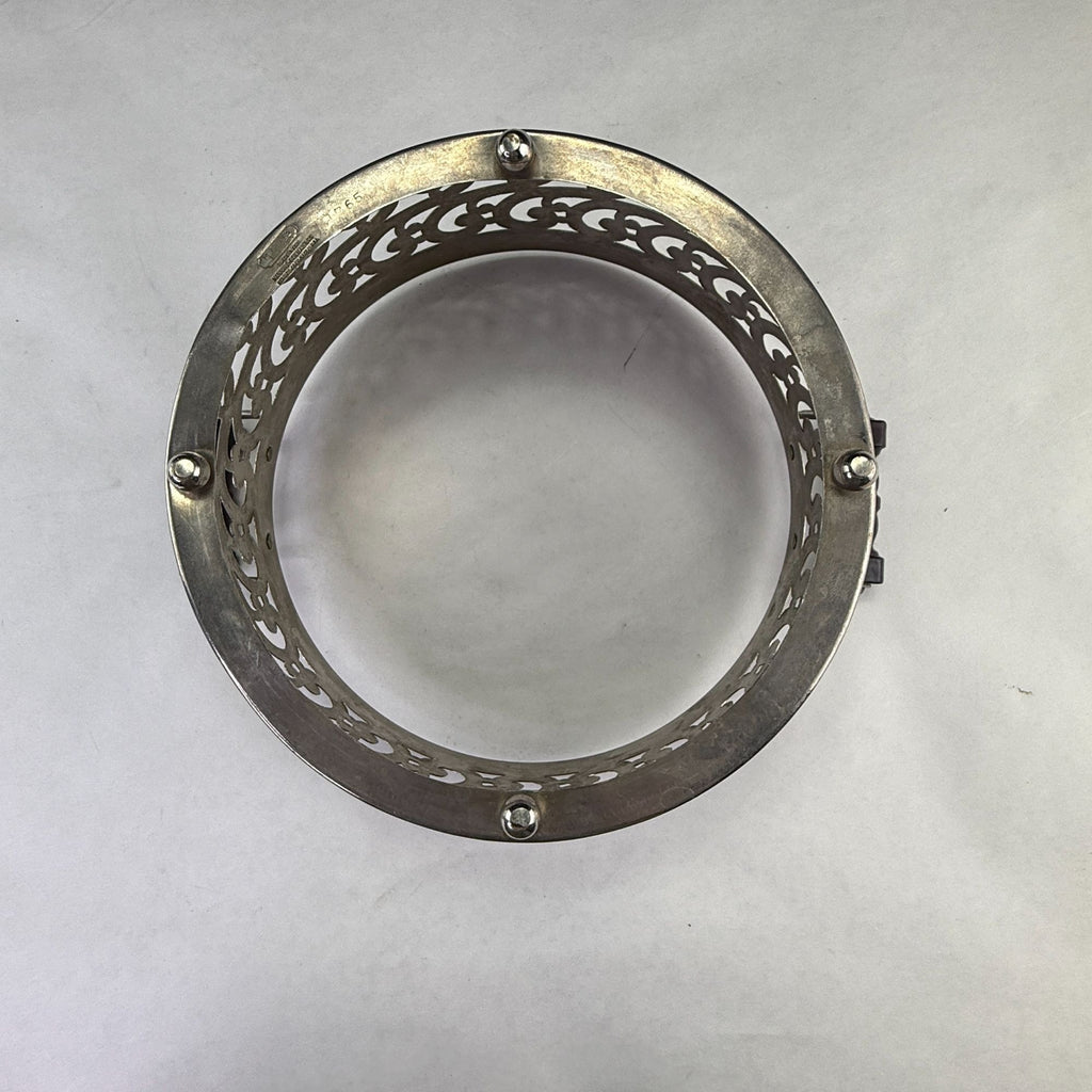Vintage Manning Bowman Filigree Silverplate Serving Dish Ring With Handles