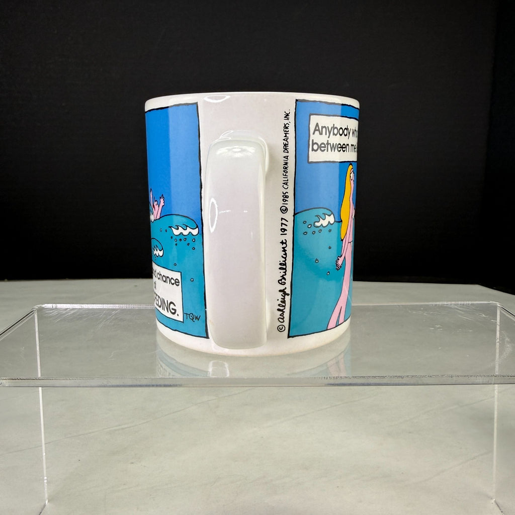 Vintage Ashleigh Brilliant Thoughts Life Guard Work Coffee Mug 1977