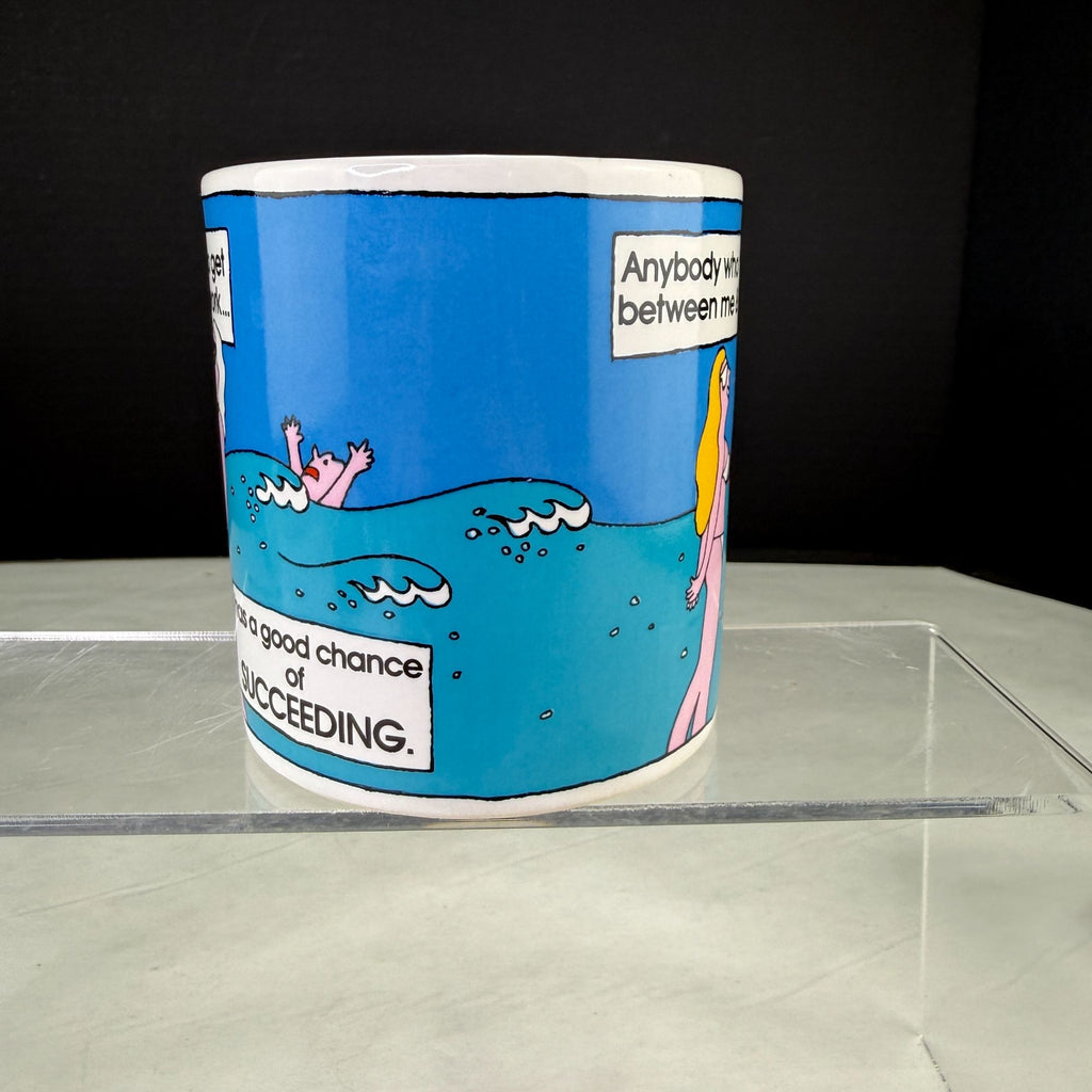 Vintage Ashleigh Brilliant Thoughts Life Guard Work Coffee Mug 1977