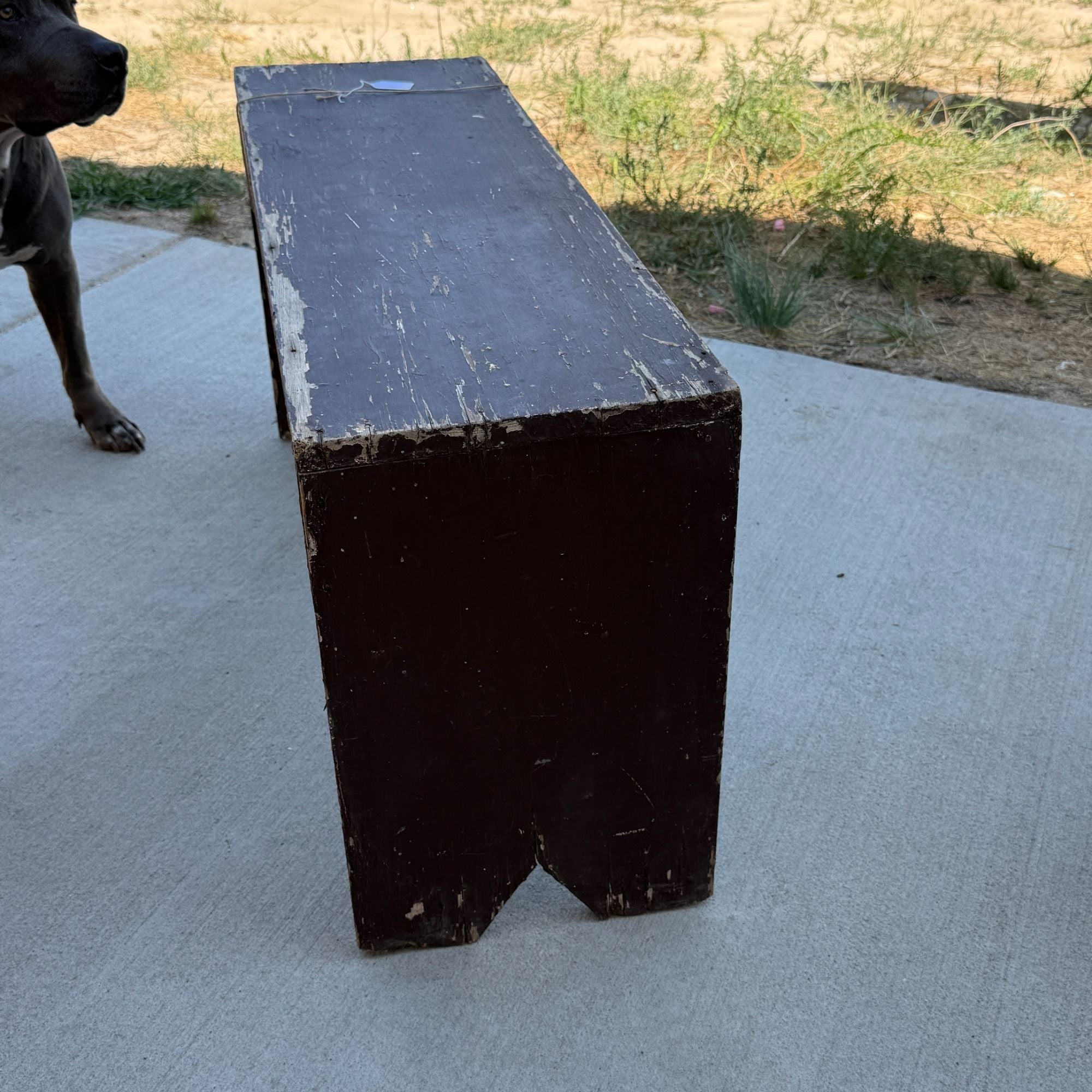 Vintage Handmade Shabby Rustic Farmhouse Wood Bench