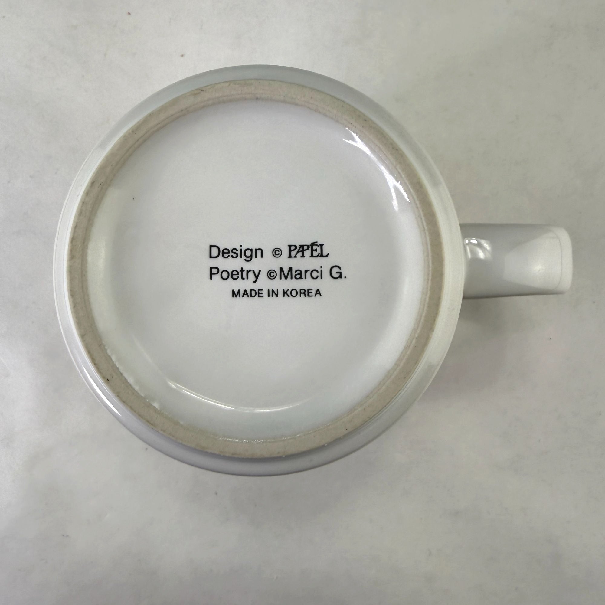 Vintage Papel Poetry Marci G Betty 10 ounce Coffee Cup Mug