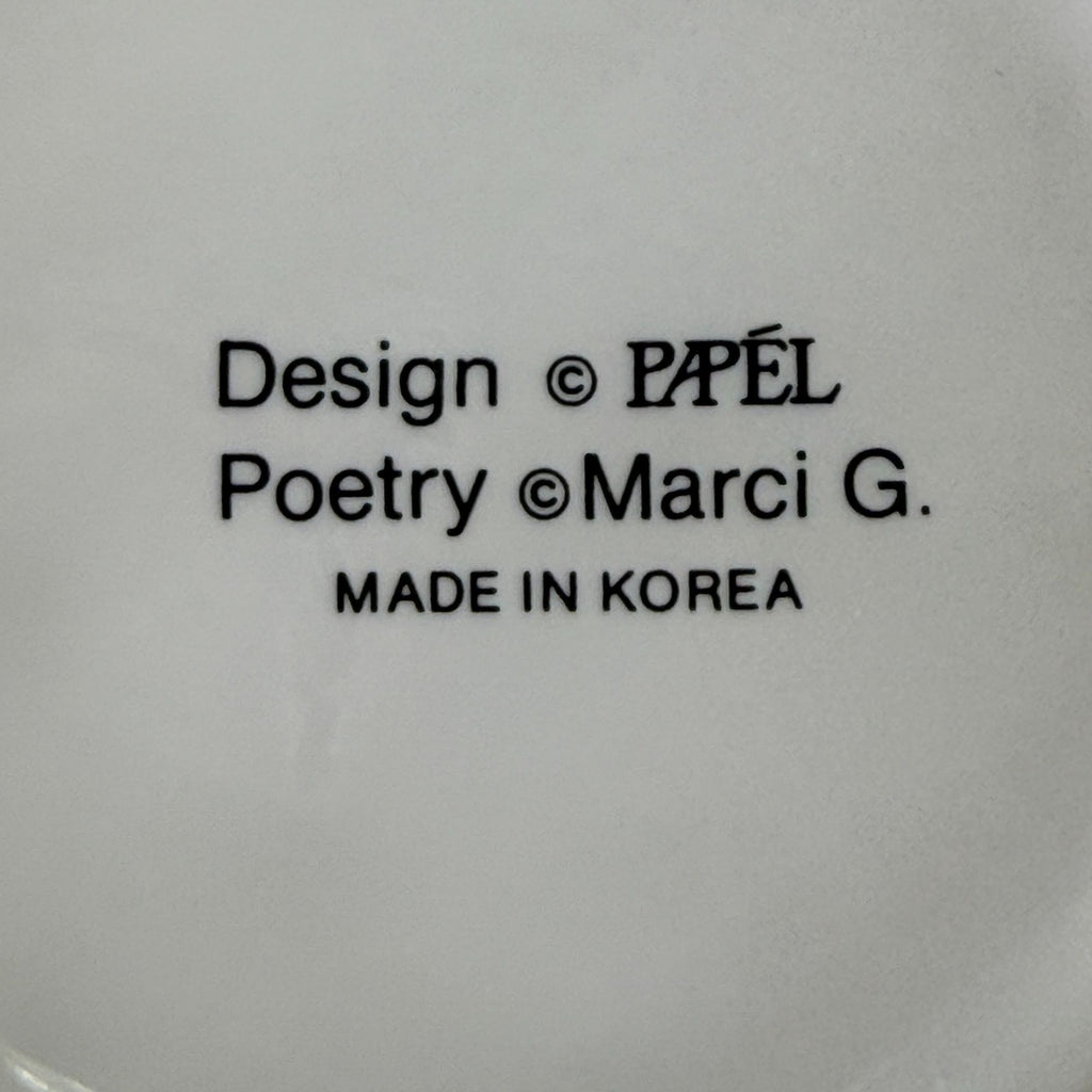 Vintage Papel Poetry Marci G Betty 10 ounce Coffee Cup Mug