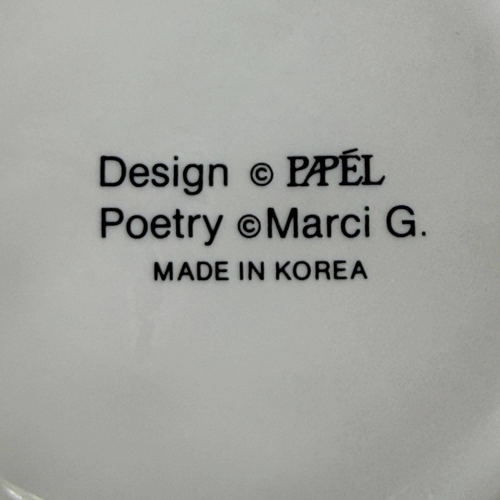 Vintage Papel Poetry Marci G Betty 10 ounce Coffee Cup Mug