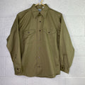 OshKosh B'Gosh Best Prest Long Sleeve Khaki Size 15.5 Short
