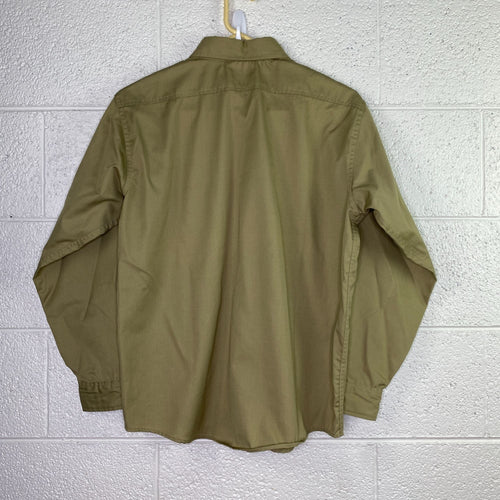 OshKosh B'Gosh Best Prest Long Sleeve Khaki Size 15.5 Short