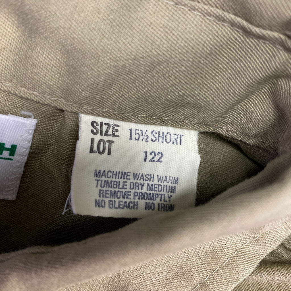 OshKosh B'Gosh Best Prest Long Sleeve Khaki Size 15.5 Short