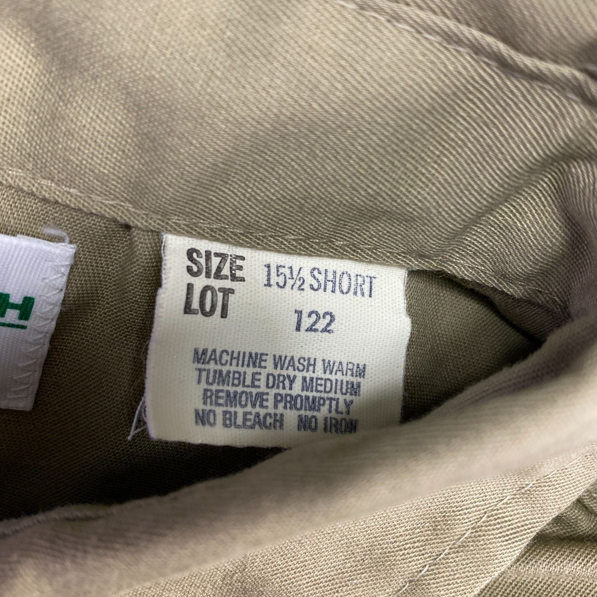 OshKosh B'Gosh Best Prest Long Sleeve Khaki Size 15.5 Short