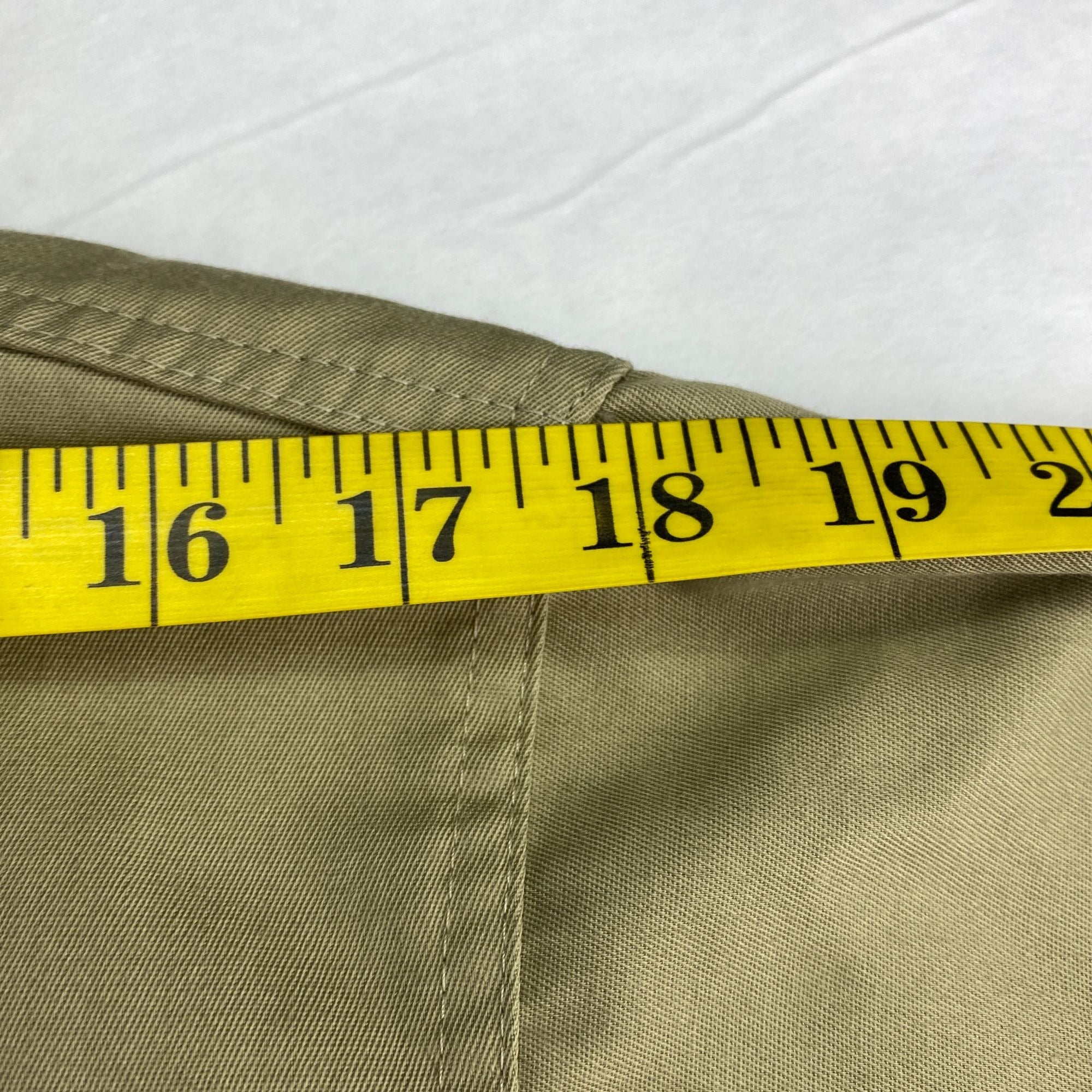 OshKosh B'Gosh Best Prest Long Sleeve Khaki Size 15.5 Short