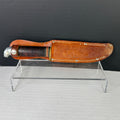 Vintage Western L36 Hunting Knife Boulder CO USA Fixed Blade w/ Sheath