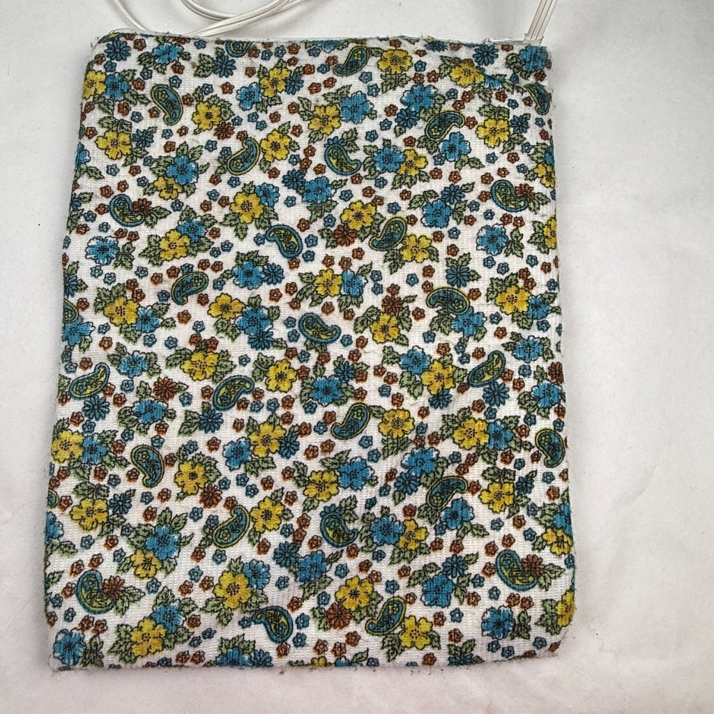 Vintage Therma Dial Heating Pad Blue & Yellow Floral Paisley Design