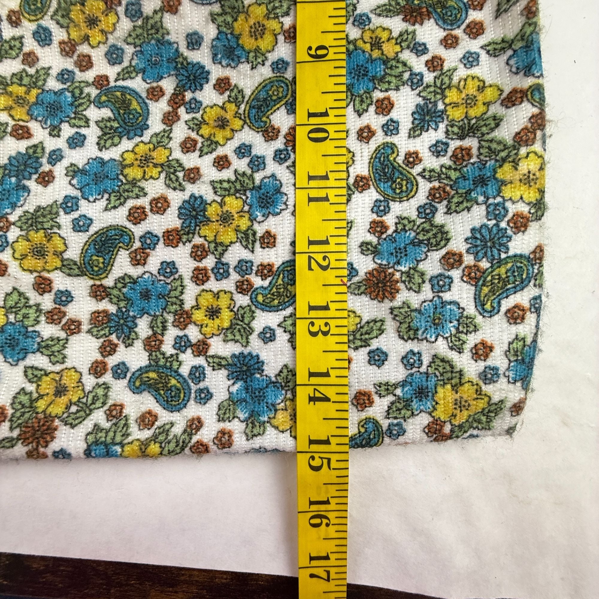 Vintage Therma Dial Heating Pad Blue & Yellow Floral Paisley Design