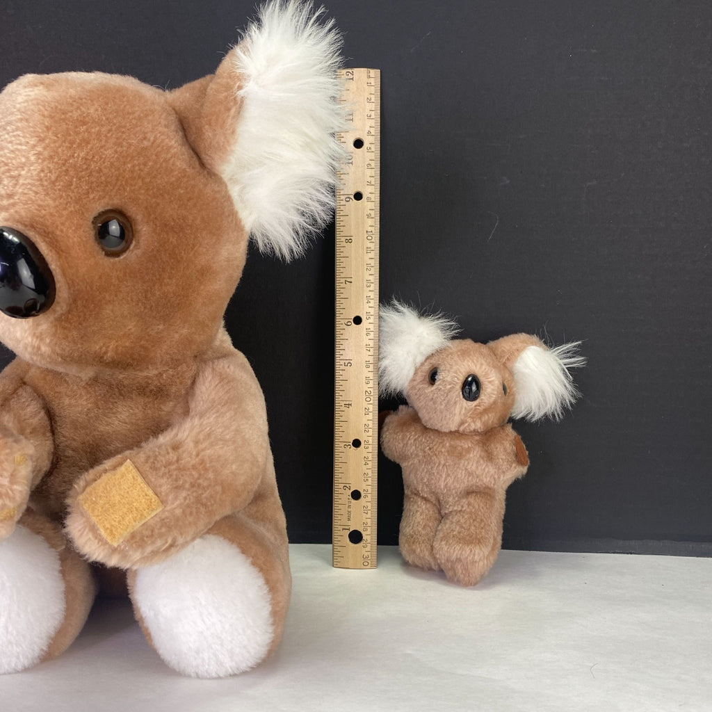 Vintage California Stuffed Toys Koala Bear Plush Holding Baby