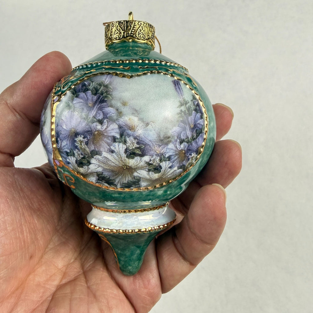Vintage Lena Liu's Treasury Of Jeweled Hummingbirds Porcelain Ornament Set