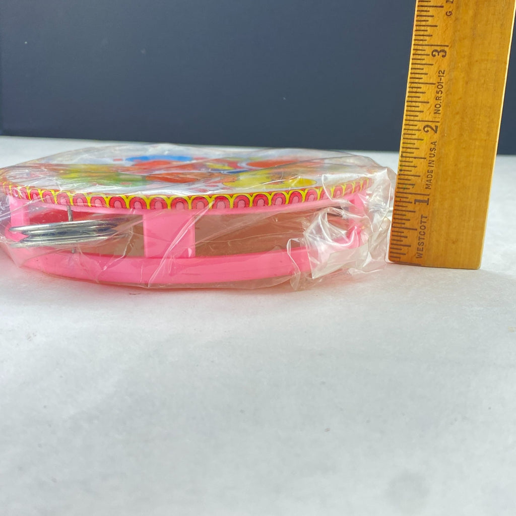 Vintage 90s Kids Play Tambourine New Old Stock New in Package