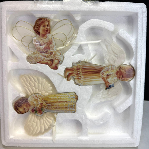 Bradford Dona Gelsinger Heaven's Little Angels Christmas Ornament Set 13th Issue