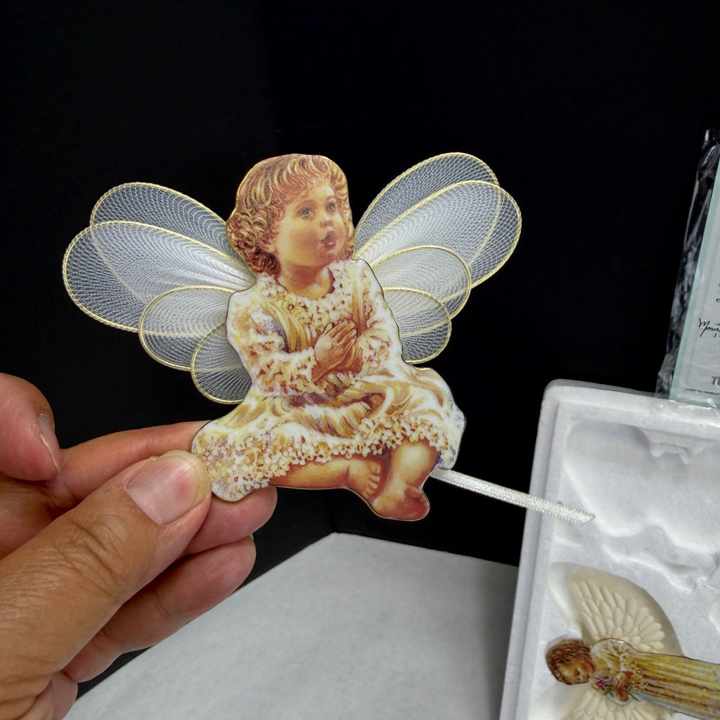 Bradford Dona Gelsinger Heaven's Little Angels Christmas Ornament Set 13th Issue