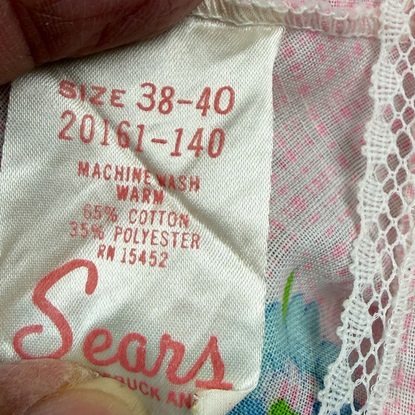 Vintage Night Gowns Lot of 3 Sears and Other Size 38-40