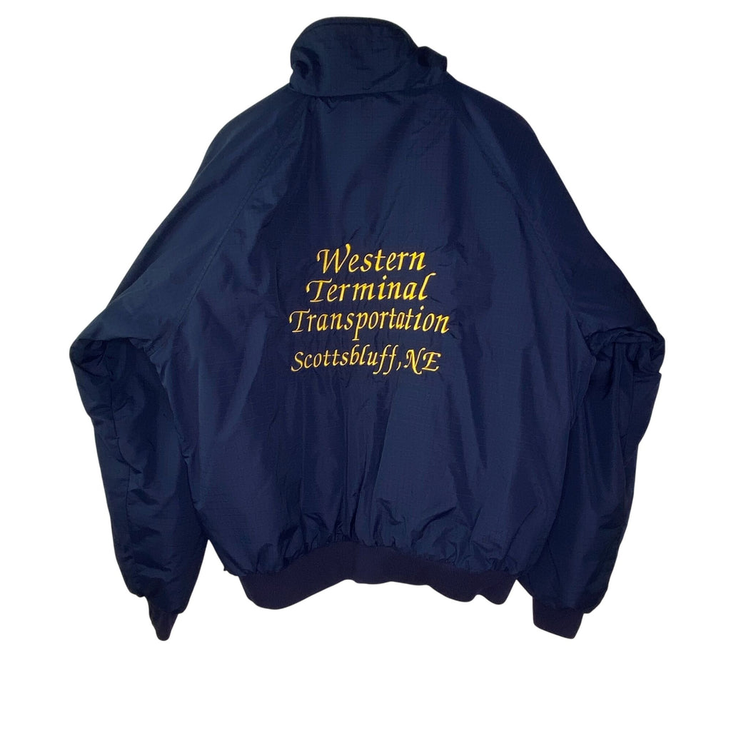 Vintage WTT Western Terminal Transportation Jacket XL Nebraska Advertising