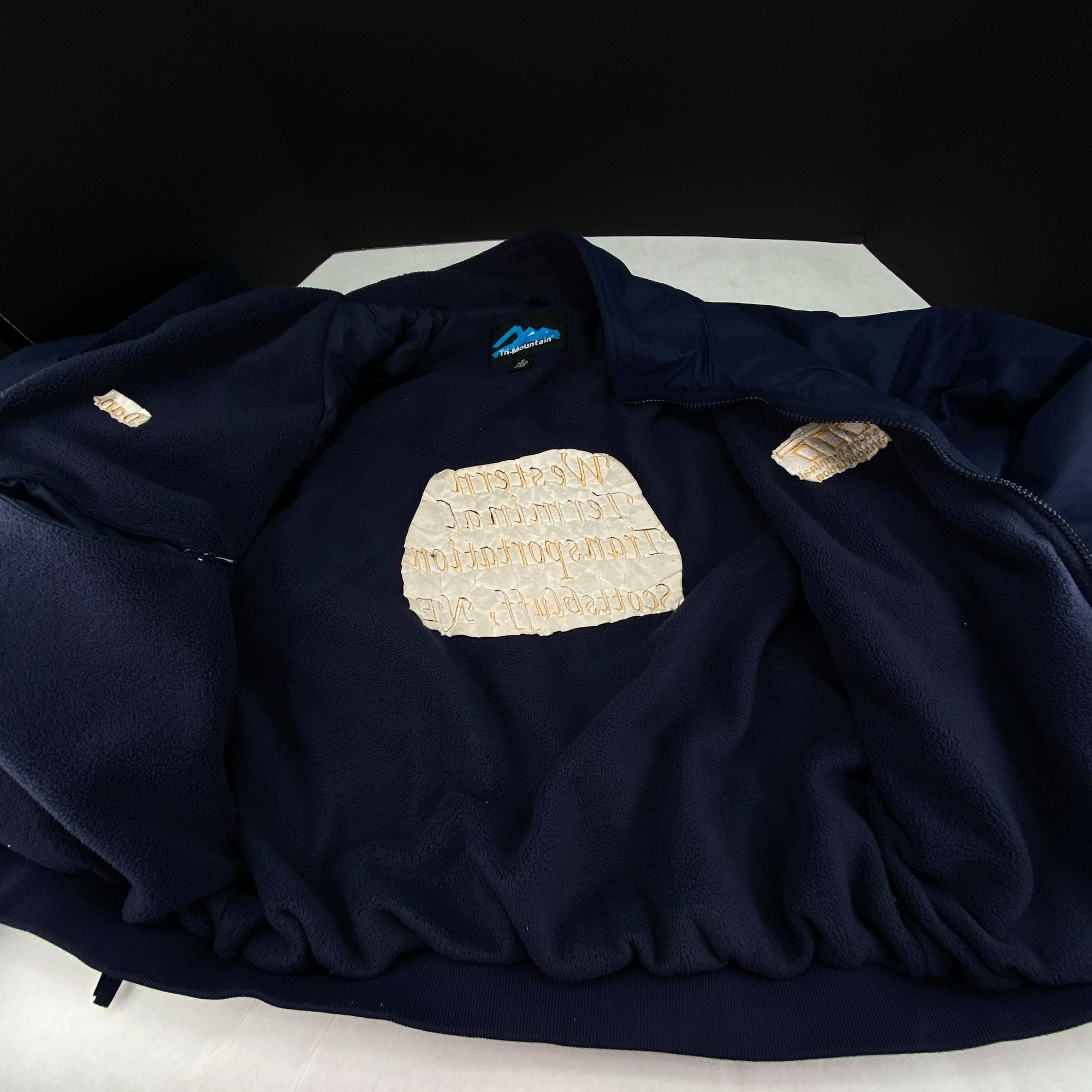 Vintage WTT Western Terminal Transportation Jacket XL Nebraska Advertising