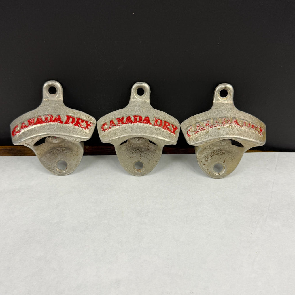 Vintage Starr X Canada Dry Wall Mount Bottle Opener Lot Of 3