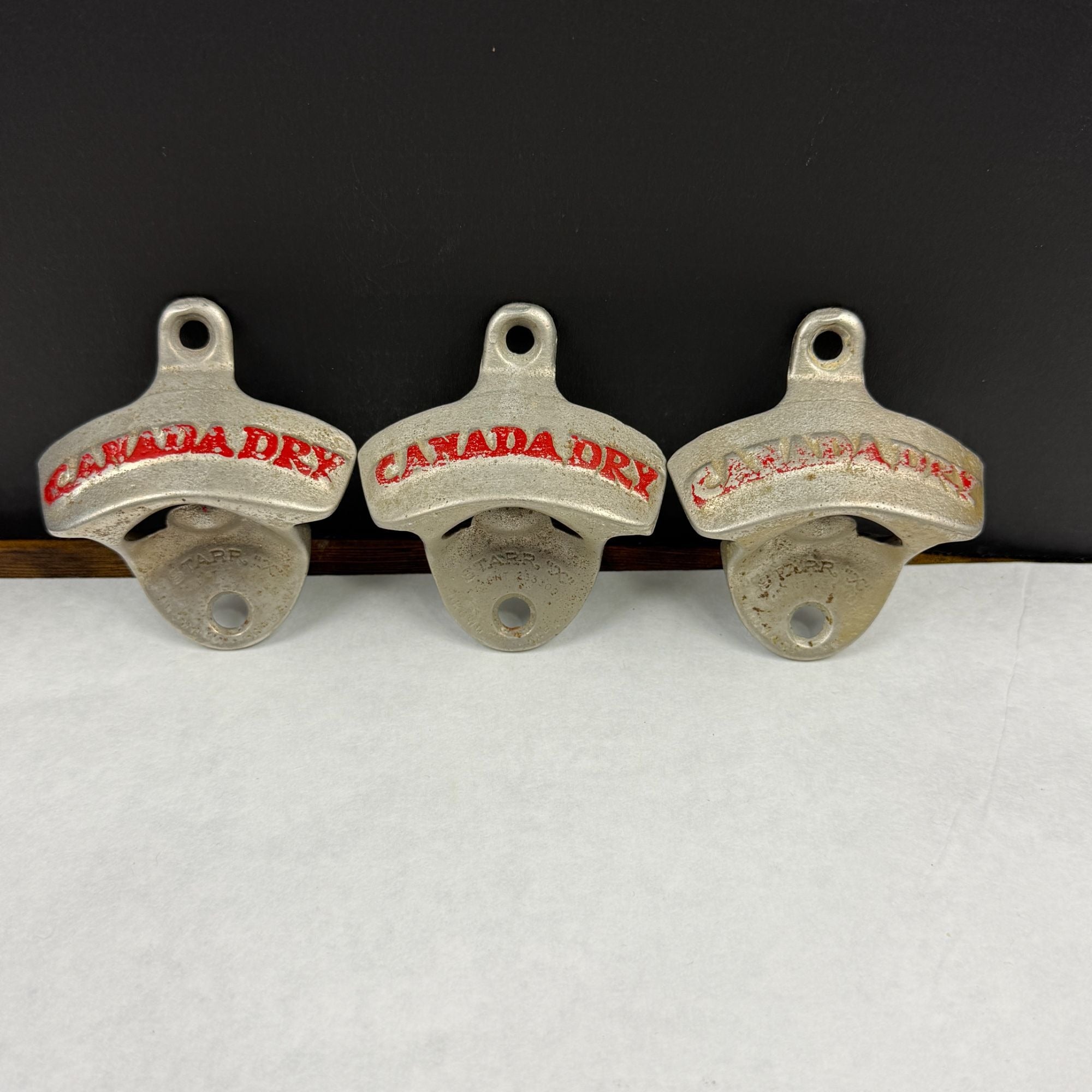 Vintage Starr X Canada Dry Wall Mount Bottle Opener Lot Of 3