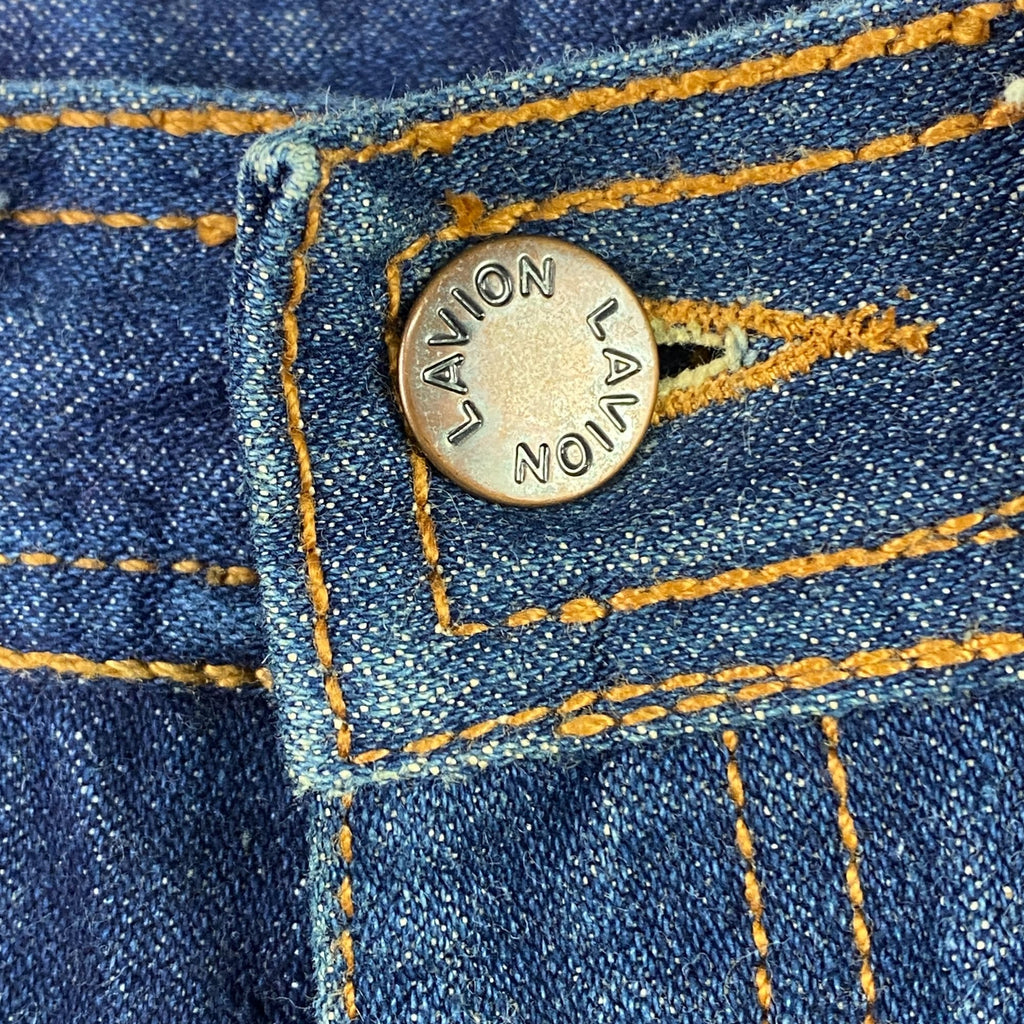 Vintage L'Avion Blue 5 Pocket Denim Jeans 32 XL