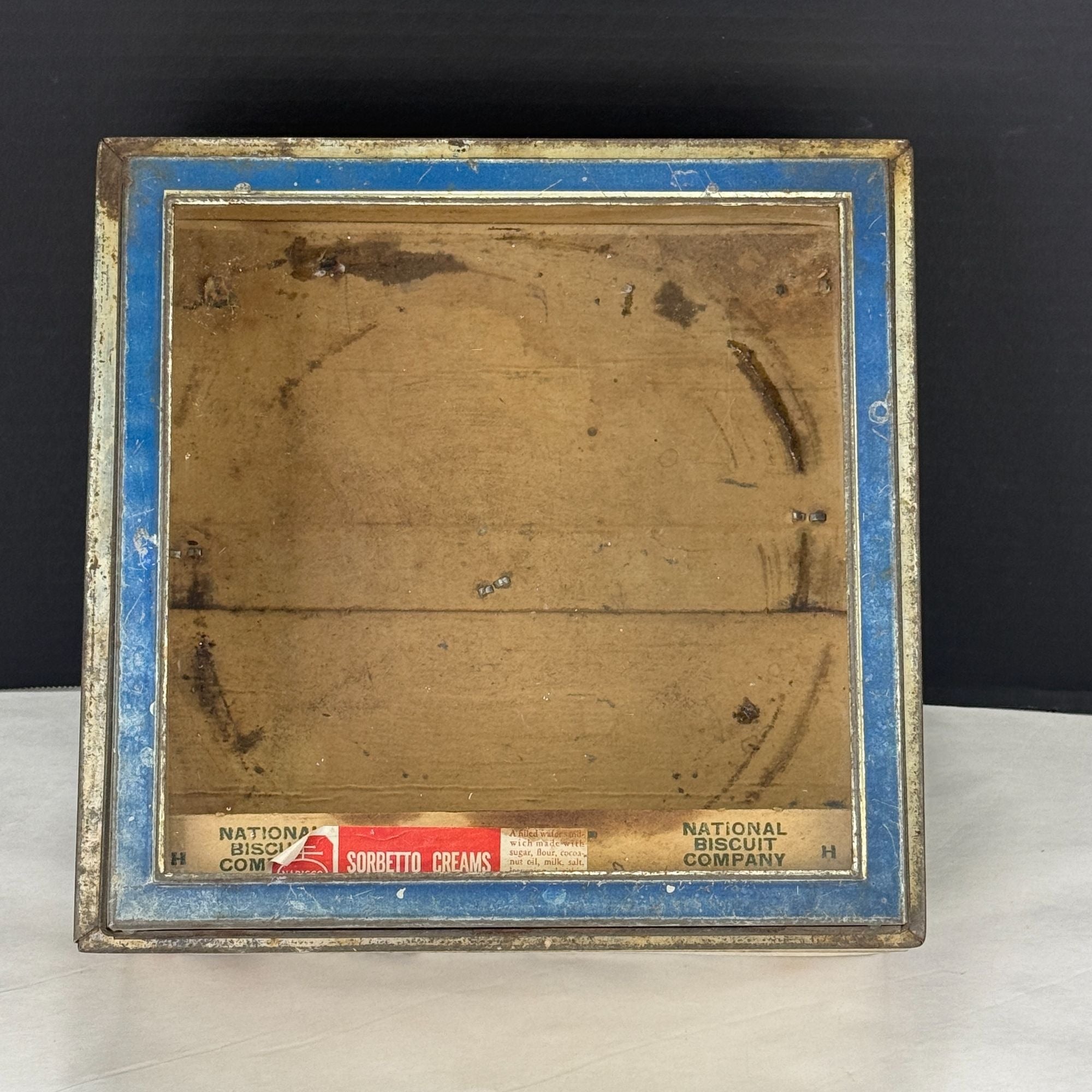 Vintage National Biscuit Company Nabisco Display Box With Glass Lid