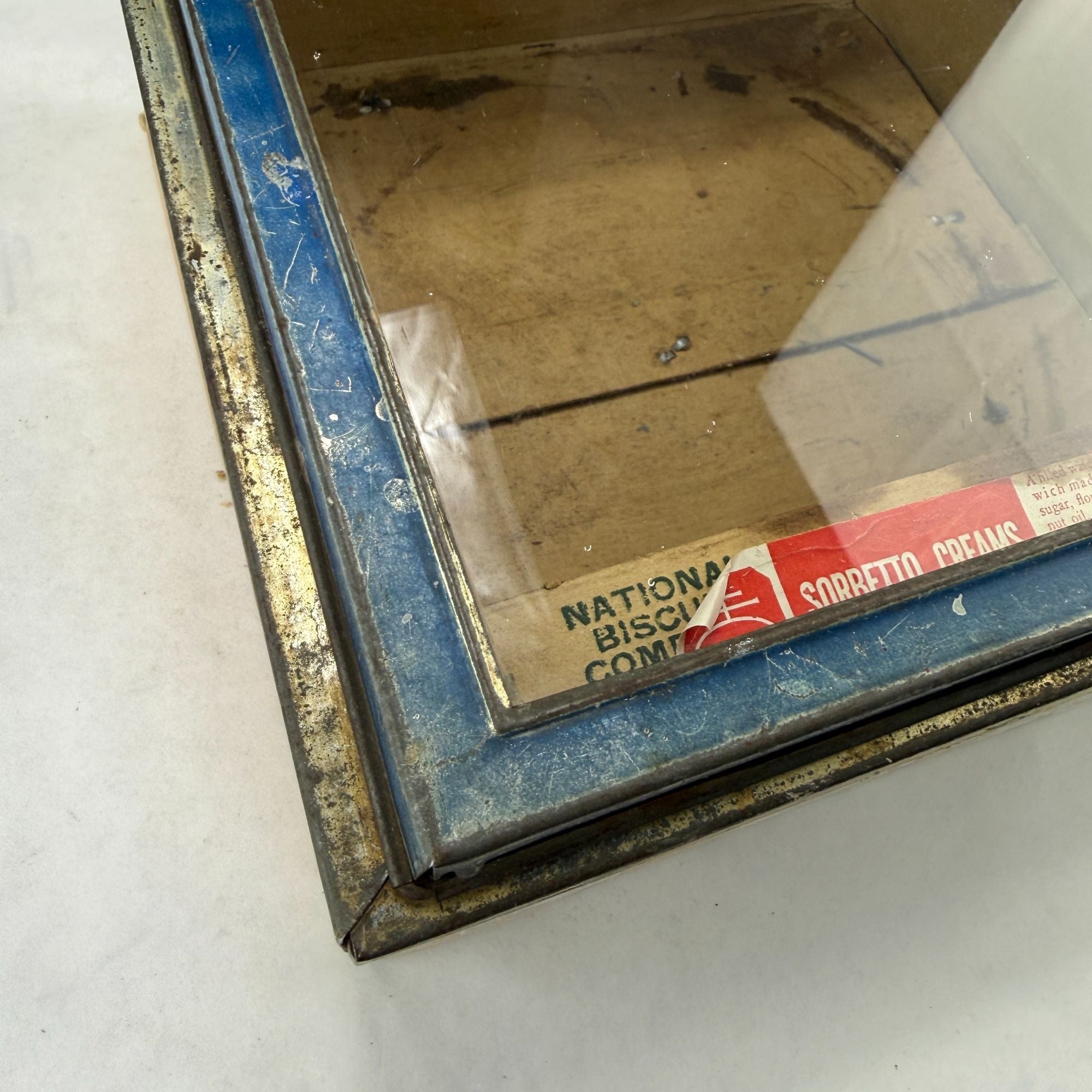 Vintage National Biscuit Company Nabisco Display Box With Glass Lid