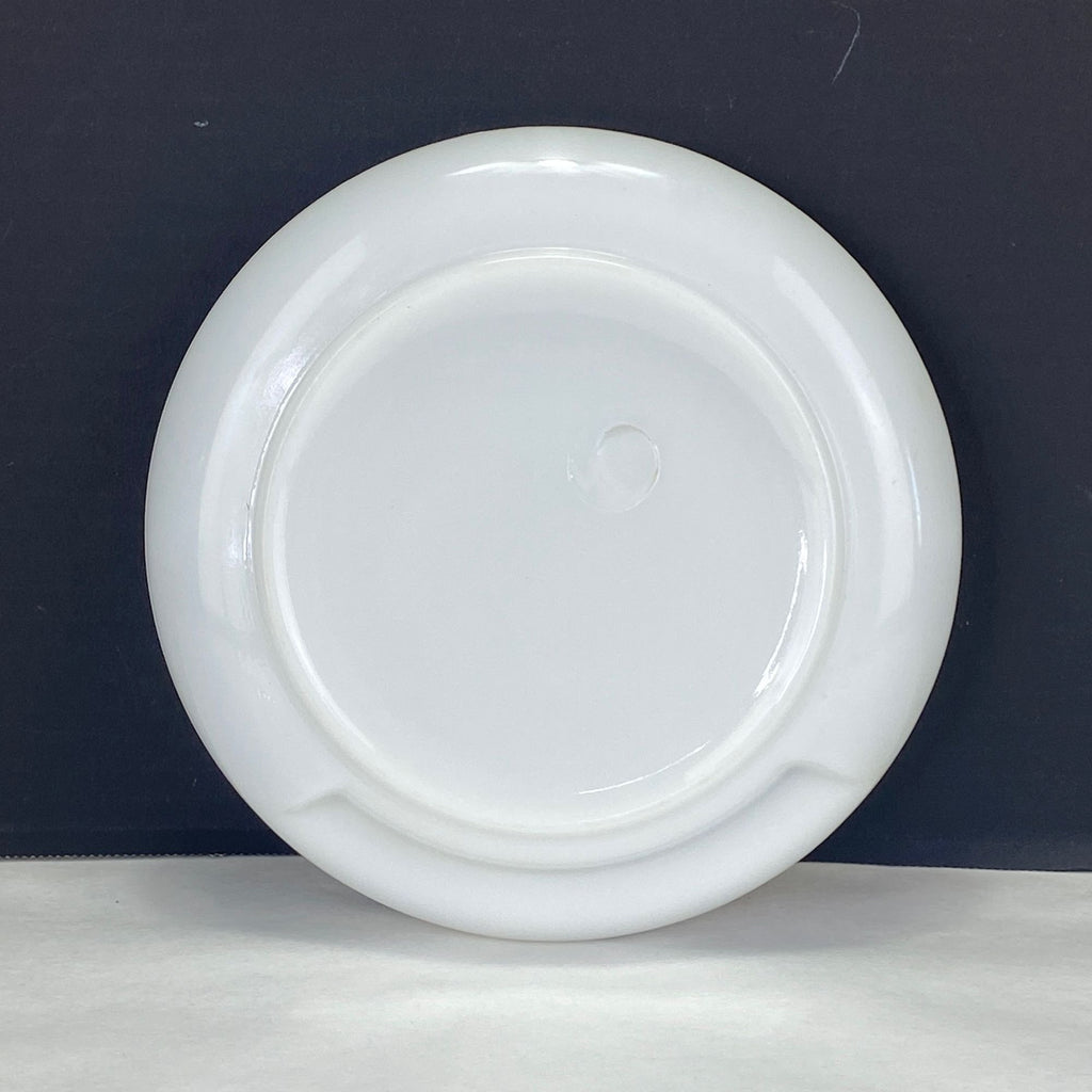 Vintage Milk Glass Ashtray with Lighter Insert Mid Century Modern