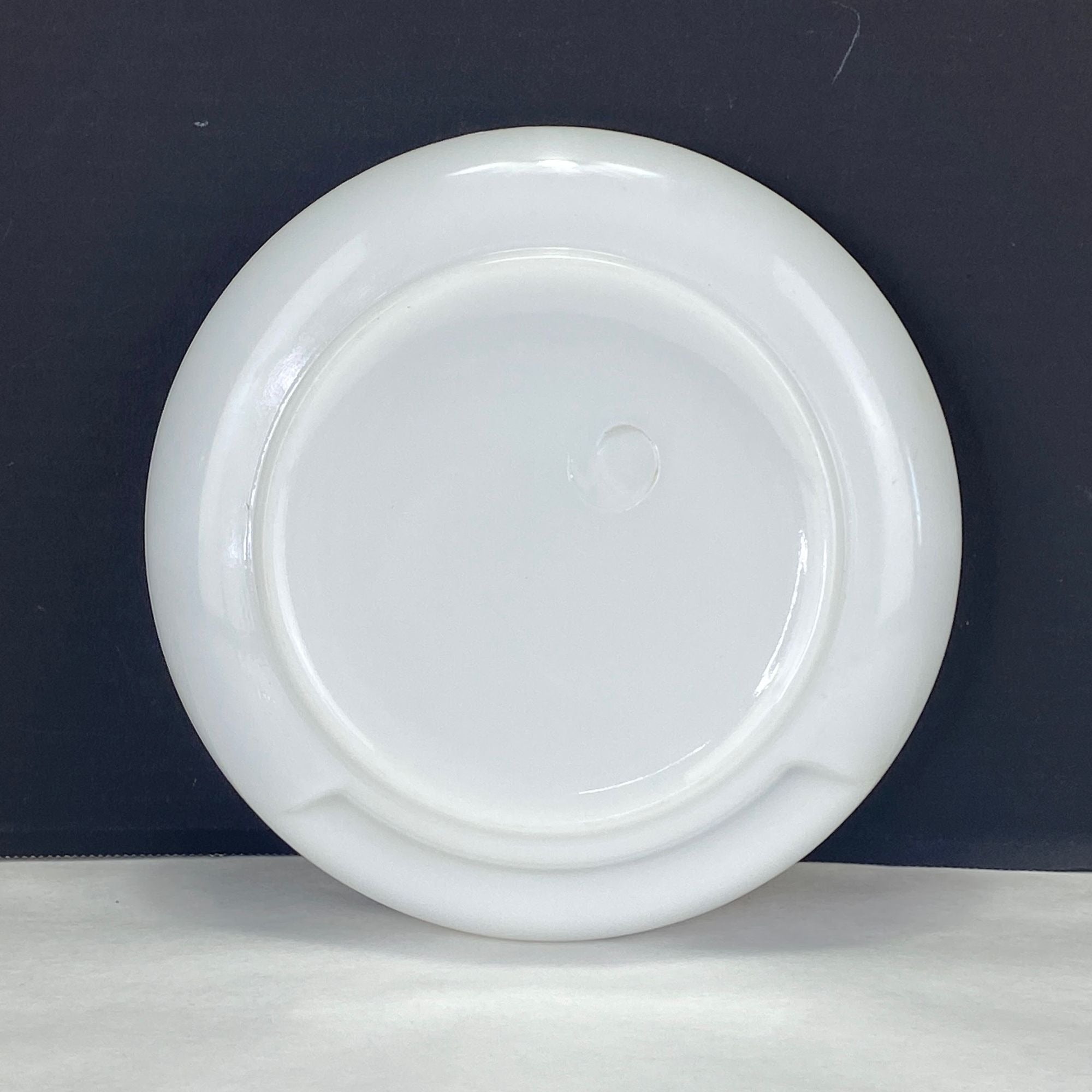 Vintage Milk Glass Ashtray with Lighter Insert Mid Century Modern