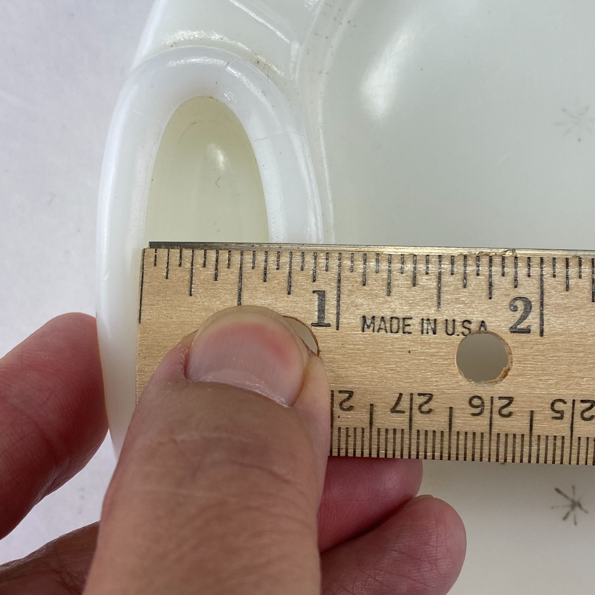 Vintage Milk Glass Ashtray with Lighter Insert Mid Century Modern