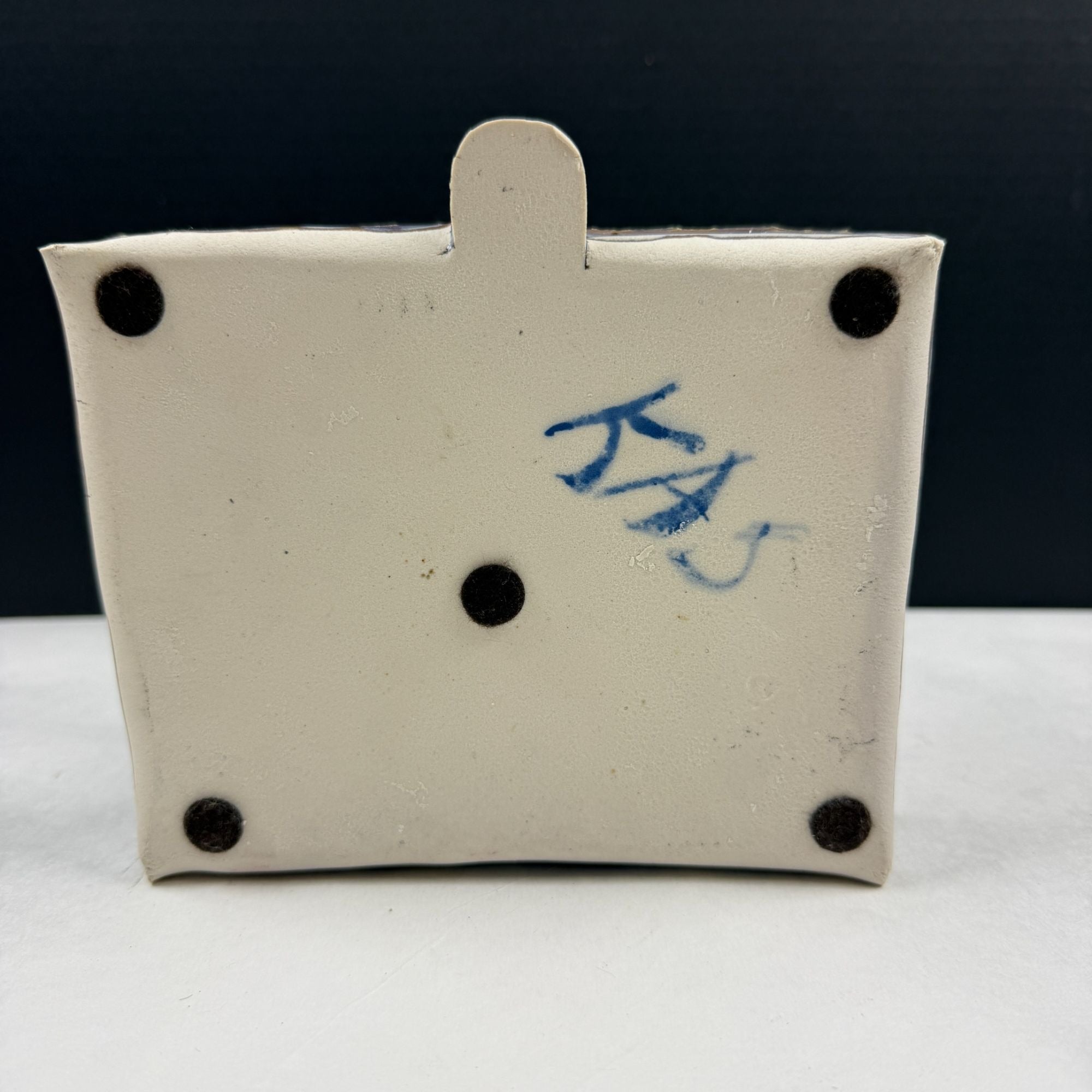 Vintage Art Pottery Castle Tray