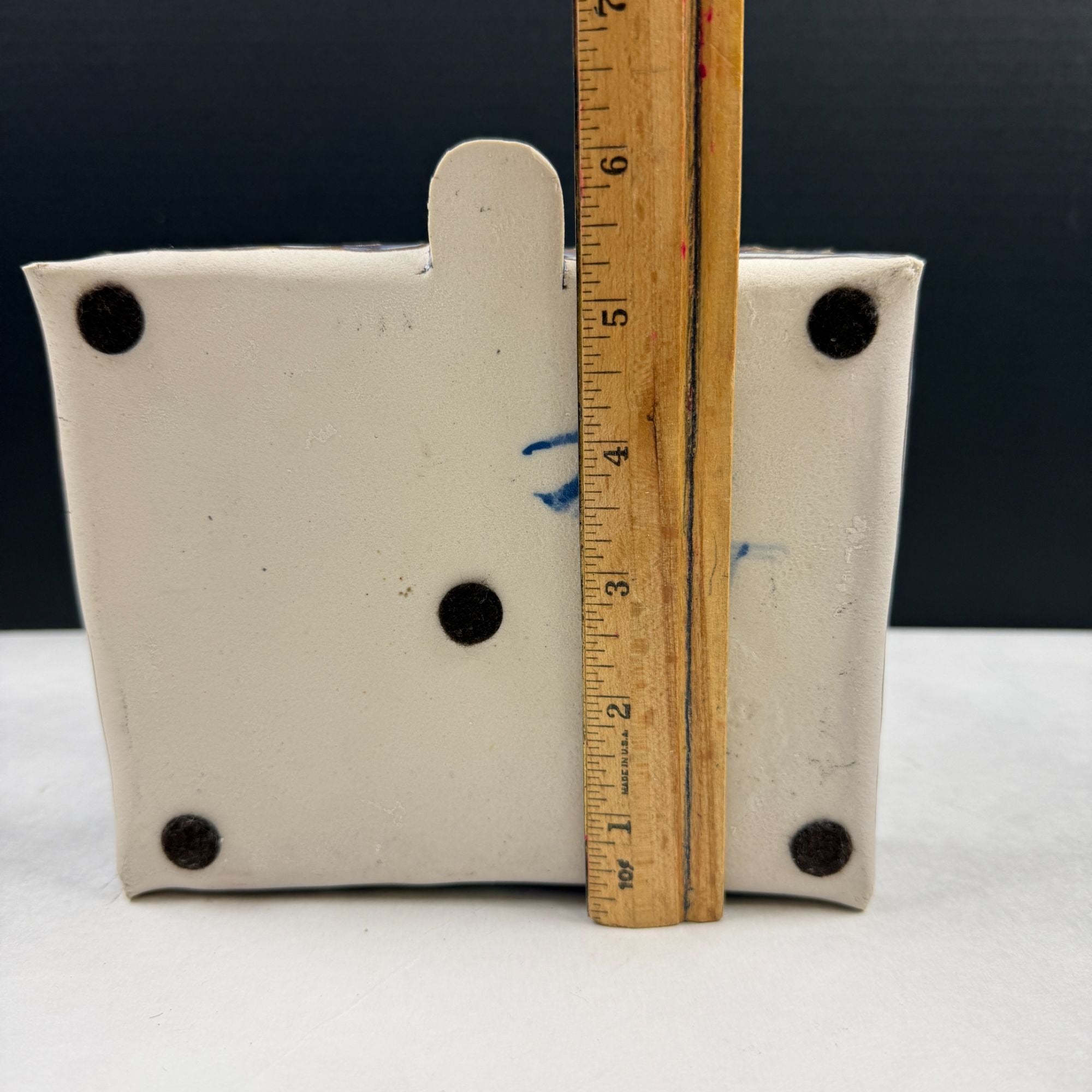 Vintage Art Pottery Castle Tray