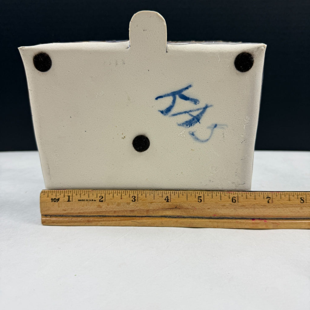 Vintage Art Pottery Castle Tray