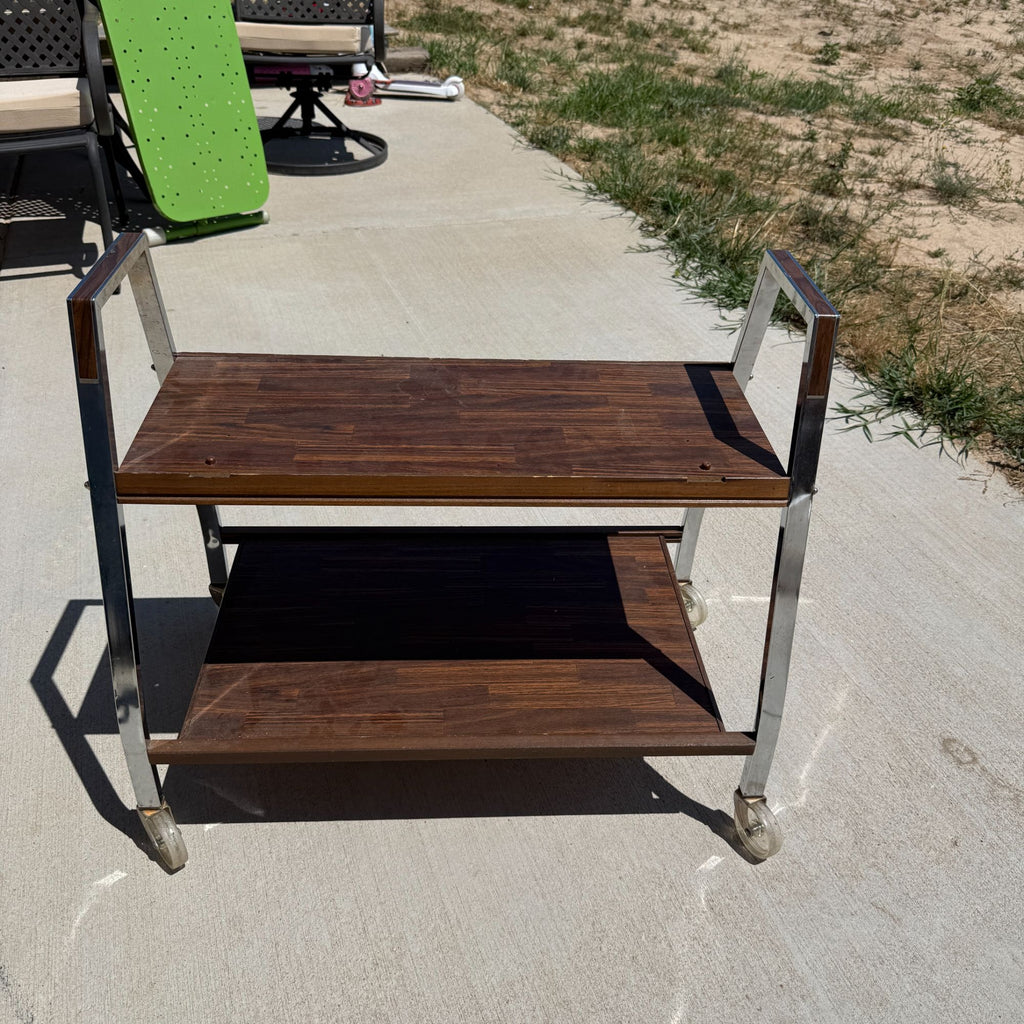 Vintage 2 Tiered TV Cart