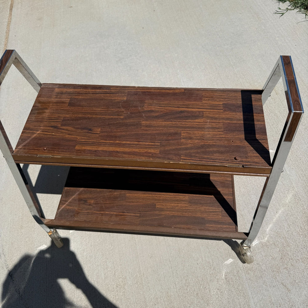 Vintage 2 Tiered TV Cart
